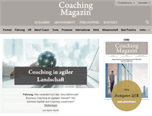 Tablet Screenshot of coaching-magazin.de